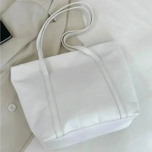 ⚠️Clearance Large Solid White Shoulder Tote Bag - Picture 8 of 8